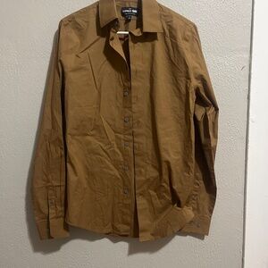 Men’s XSmall Express Dress Shirt (Caramel Brown)